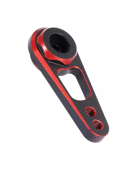 Aluminum Steering Servo Horn Black-Red 25T - Fussion FS-WH020R - Servo Horn & Washer