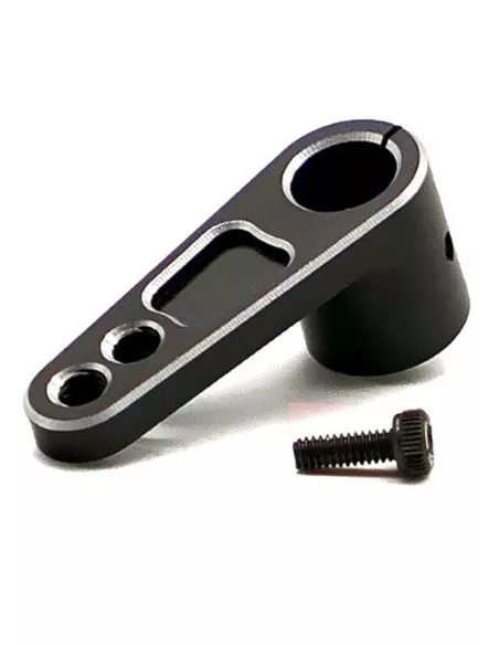 Aluminum Steering Servo Horn Black 25T - 28x11mm - Fussion FS-WH026B - Servo Horn & Washer