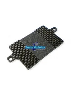 Soporte batería carbono 2mm KM Racing HK-1 HK104 - KM H-K1 - Ultimas Unidades - En Liquidación