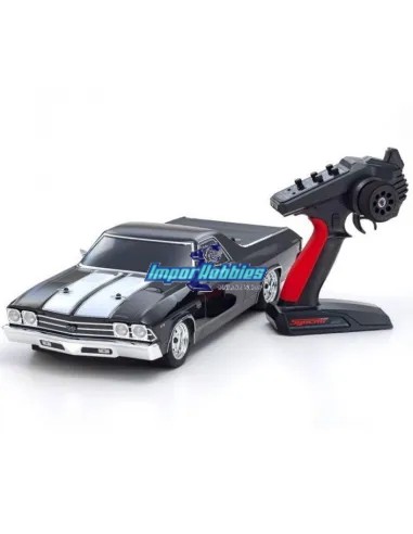 Kyosho Fazer Chevy El Camino SS 396 1969 Tuxedo Black 1/10 4WD MK2 FZ02L Readyset 34419T1 - Coches de radiocontrol Touring / Dri