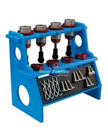 Stand magnetique pour amortisseurs bleu 1/10 & 1/8 Scale Fastrax FAST90SBL - Outils pour amortisseurs