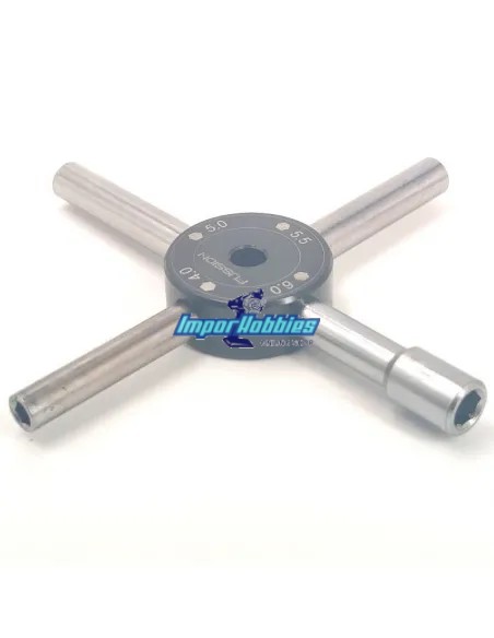 Llave de tuercas multi 4-en-1 4.0-5.0-5.5-6.0mm Fussion FS-AT034 - Herramientas Fussion