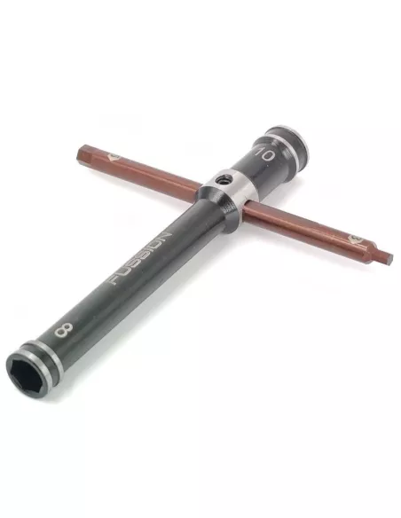 Glow Plug and Clutch Wrench 8.0 - 10mm - Allen 3.0 - 5.0mm Fussion FS-AT036 - Fussion Tools