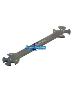 Llave fija de tirantes y tuercas 3.0 - 4.0 - 5.0 - 5.5 - 7.0 - 8.0mm Fussion FS-AT050 - Herramientas Fussion