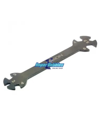 Llave fija de tirantes y tuercas 3.0 - 4.0 - 5.0 - 5.5 - 7.0 - 8.0mm Fussion FS-AT050 - Herramientas Fussion