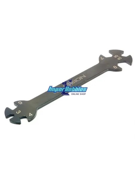 Llave fija de tirantes y tuercas 3.0 - 4.0 - 5.0 - 5.5 - 7.0 - 8.0mm Fussion FS-AT050 - Herramientas Fussion