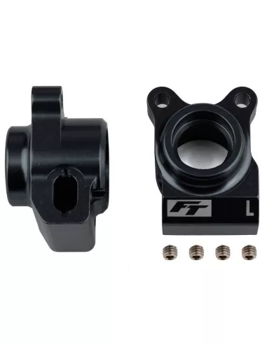 Aluminum Rear Hubs - Black (2 U.) Team Associated RC10 B6.2 / B6.2D / B6.3 / B6.3D AS91878 - Team Associated B6.2 Team Kit - Spa