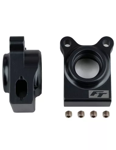 Aluminum Rear Hubs - Black (2 U.) Team Associated RC10 B74 / B74.1 / B74.1D / SC6.2 / T6.2 AS92271 - Team Associated B74.1 Carpe