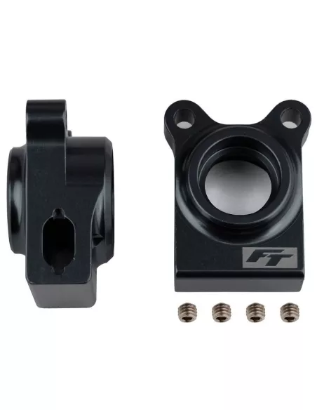 Aluminum Rear Hubs - Black (2 U.) Team Associated RC10 B74 / B74.1 / B74.1D / SC6.2 / T6.2 AS92271 - Team Associated B74.1 Carpe