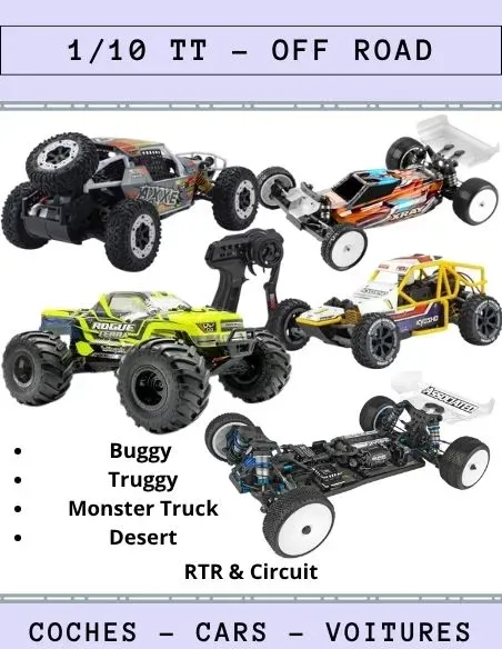 Coches de radiocontrol Off-Road / Todo Terreno 1/10