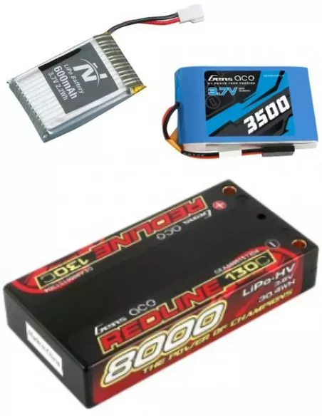 Baterías Lipo 1S - 3.7V & 3.8V HV