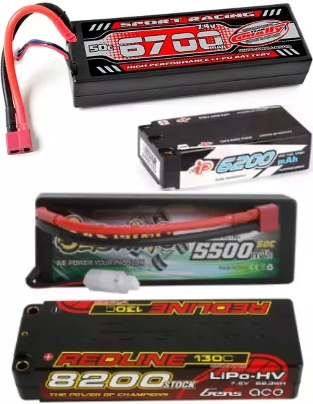 Baterías Lipo 2S - 7.4V & 7.6V HV