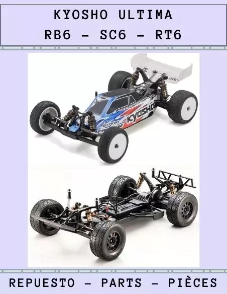 Kyosho Ultima RB6 Kit - Pièces detachées et options