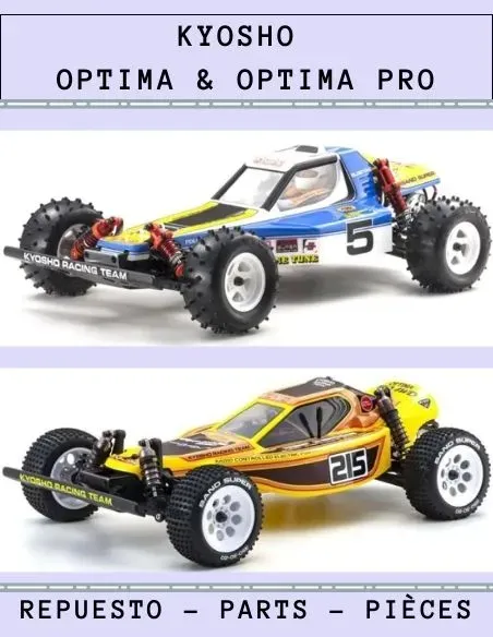 Kyosho Optima & Optima Pro 4WD - Pièces detachées et options