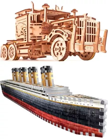 Puzles de madera 3D con movimiento