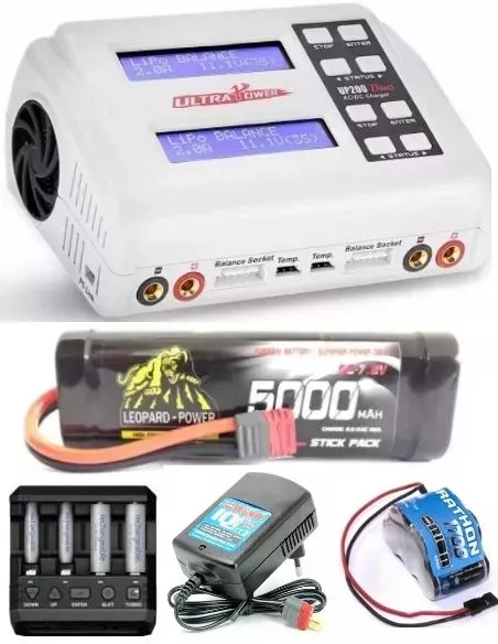 Combos de chargeur et batterie pour voitures RC - Lipo & NiMh