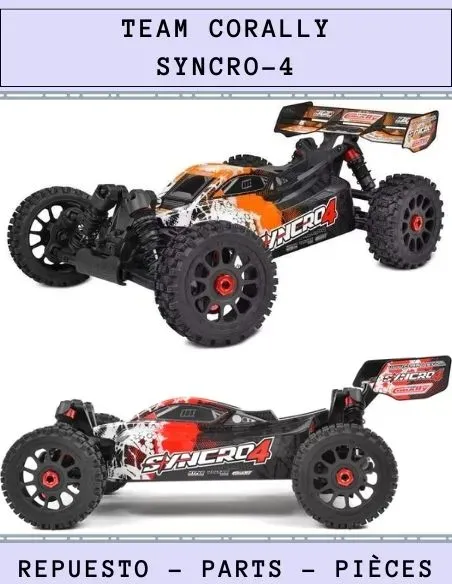 Team Corally Syncro-4 - Repuestos y opciones